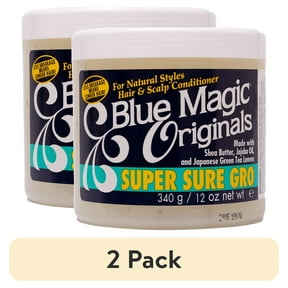 (2 pack) Blue Magic Originals Super Sure Gro, 12 oz., Split Ends, All Hair Types, Moisturizing