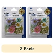 (2 pack) Blue Moon Beads Assorted Dried Flower Mix for UV Resin, 11 Pieces