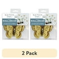 thumbnail image 1 of (2 pack) Blue Moon Studio Gold 3D Butterfly Mirror Wall Decals, Adult/Teen/Tween, 6 Pack, 1 of 7