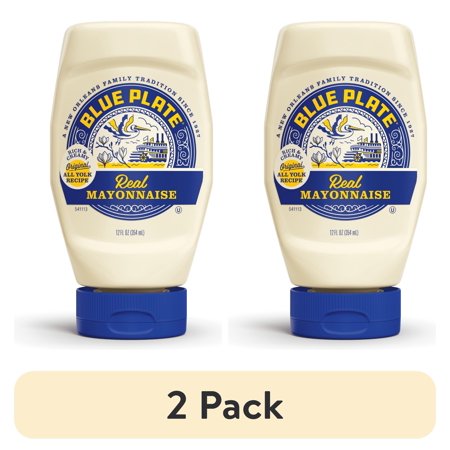 (2 pack) Blue Plate Mayonnaise, 12 fl oz Squeeze Bottle