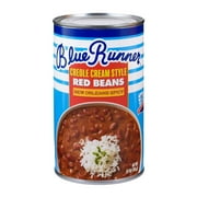 (2 pack) Blue Runner Creole Cream Style Red Beans, New Orleans Spicy, 27 oz Can, Heat and Serve