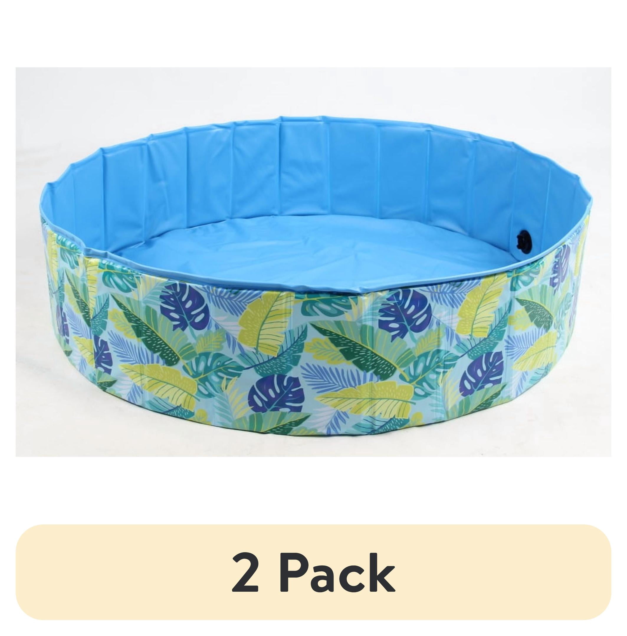 (2 pack) Bluescape 47" Folding Portable Pool for Pets and Kids