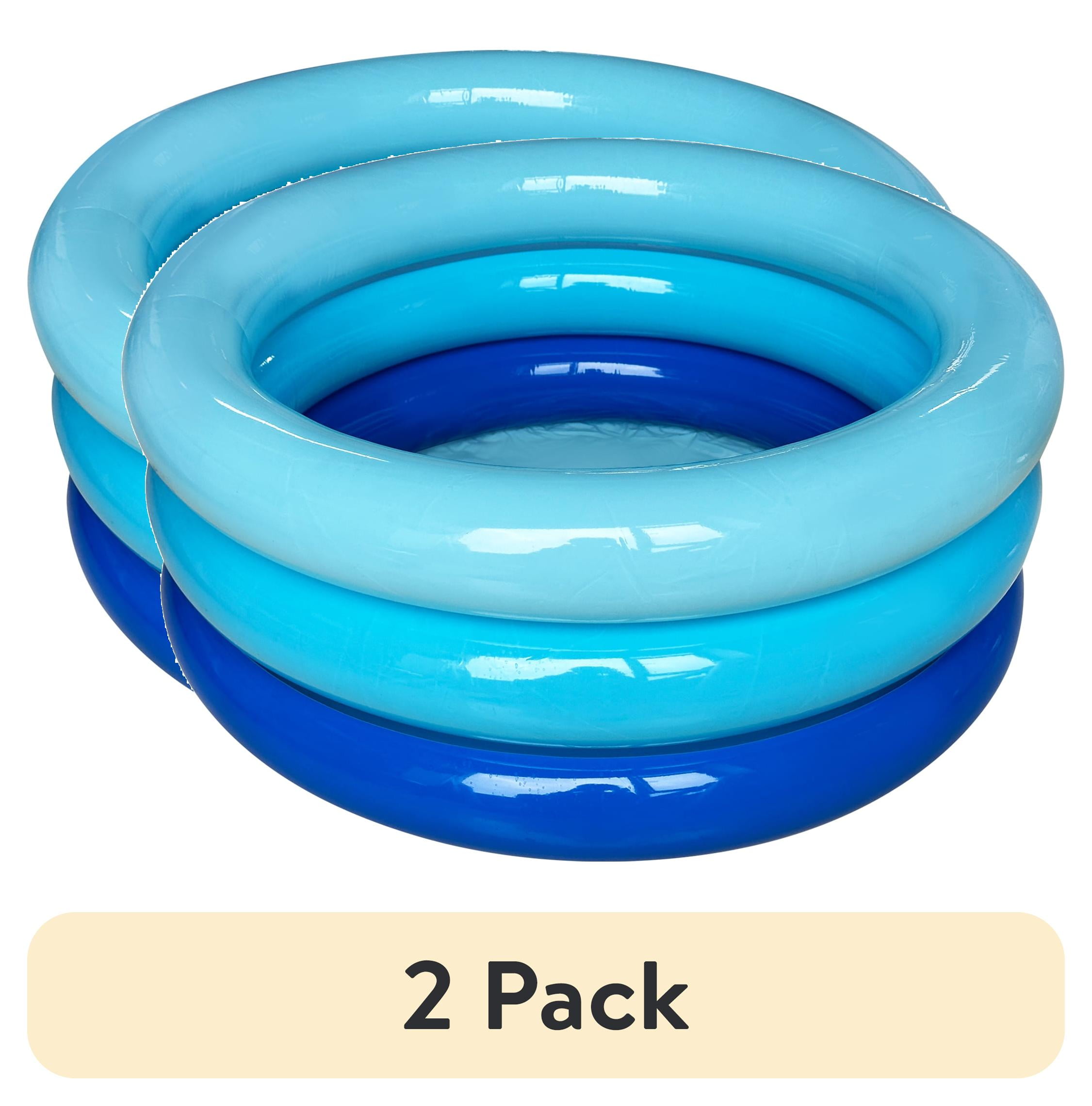 (2 pack) Bluescape Blue 3 Ring Mini Pool