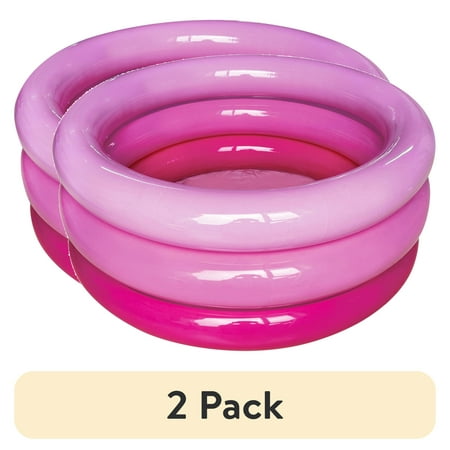 (2 pack) Bluescape Pink 3 Ring Mini Pool