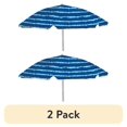 thumbnail image 1 of (2 pack) Bluewater Beach 6' Tie-Dye Round Beach Umbrella, UPF 50+ Sun Protection, Compact with Carry Bag, 1 of 6