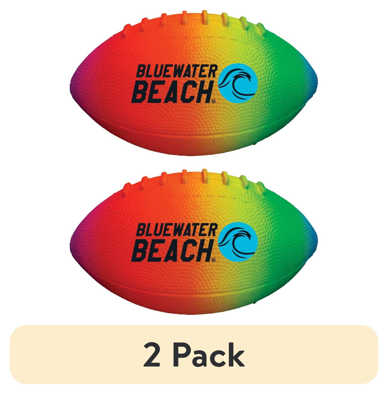 (2 pack) Bluewater Beach 9" Color Grip Durable Waterproof Football