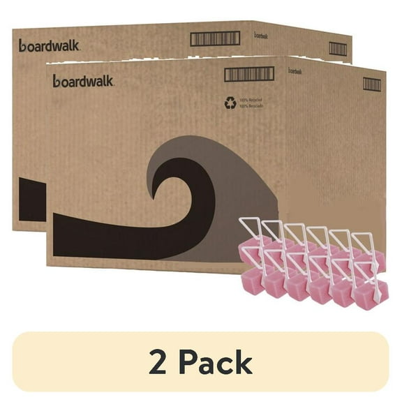 Boardwalk Toilet Bowl Para Deodorizer with Plastic Hanger, Cherry, 4 oz, 12 Count, 12 Pack