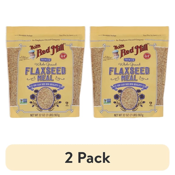 (2 pack) BobS Red Mill Flaxseed Meal, 32 Oz