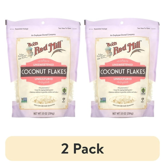 (2 pack) Bob's Red Mill Coconut Flakes 10oz