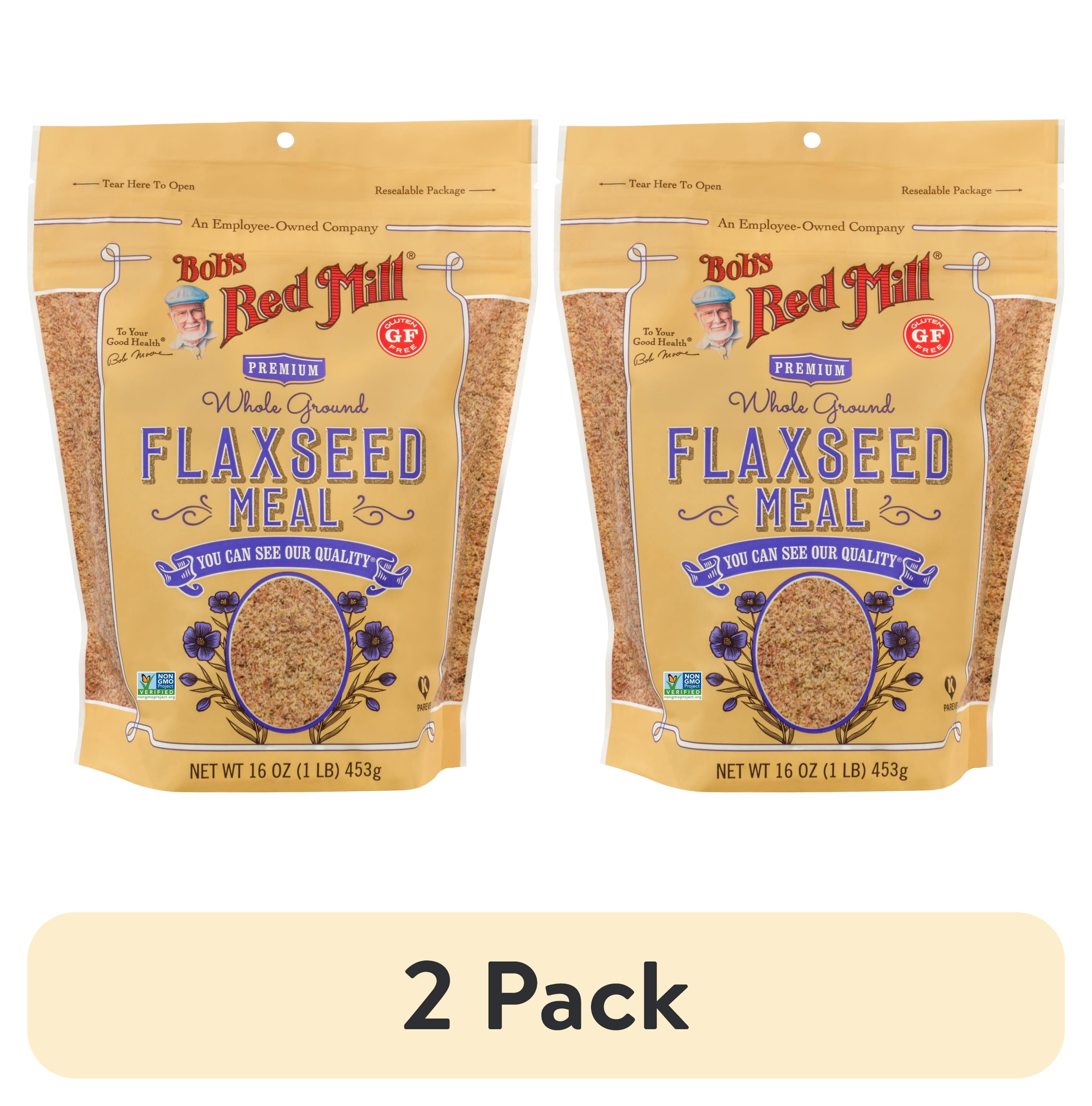 (2 pack) Bob's Red Mill Flaxseed Meal, 16 oz Bag
