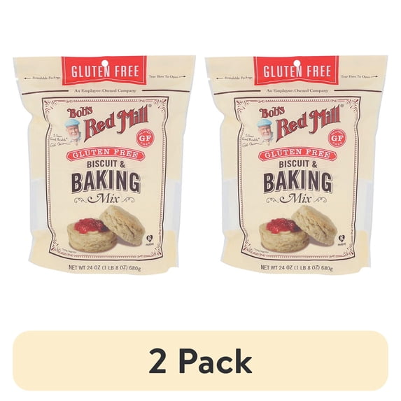 (2 pack) Bob's Red Mill Biscuit & Baking Mix, Gluten Free, 24 oz