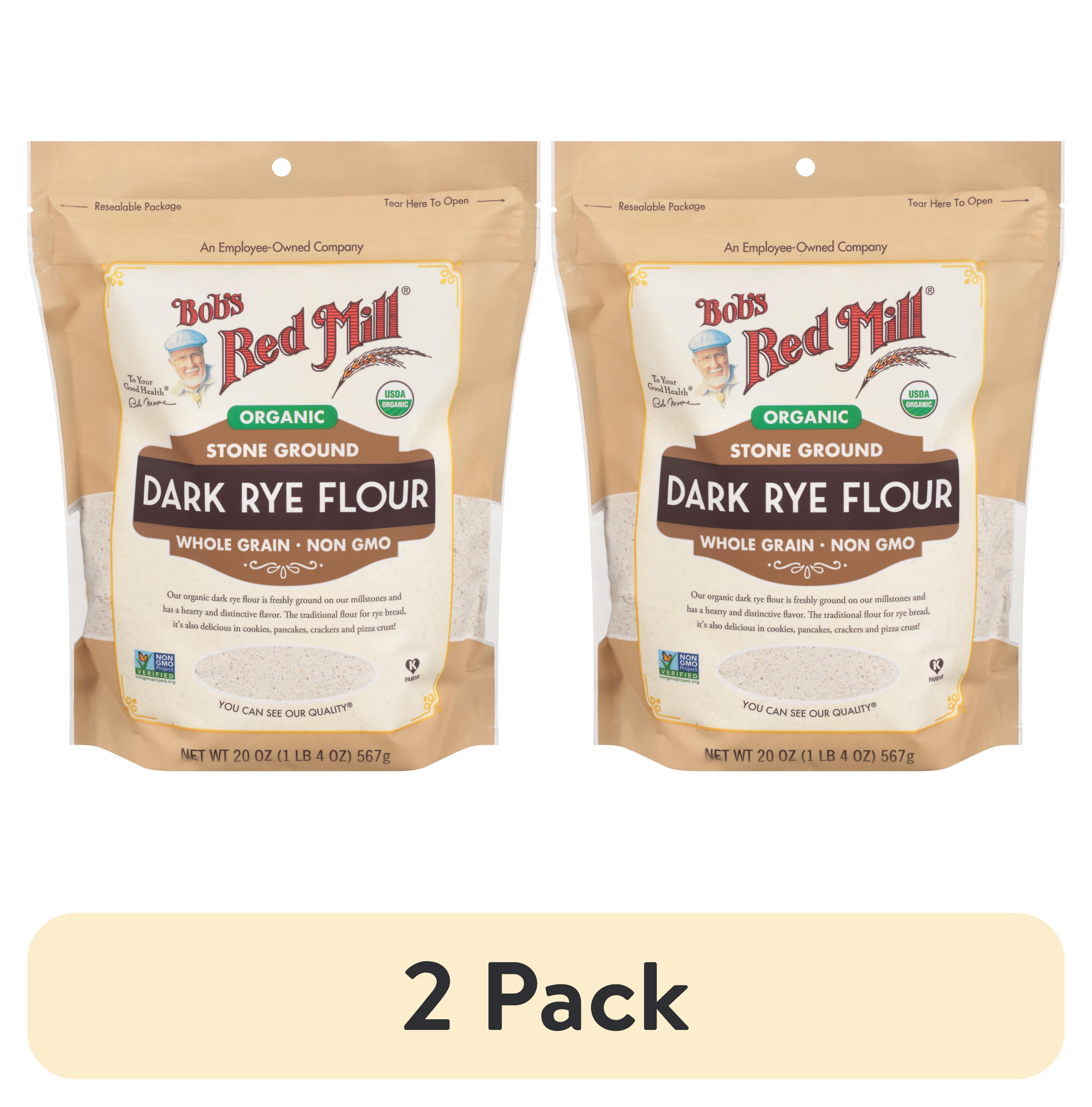 Miell Rye (2 pack) Bob's Red Mill Organic Dark Rye Flour, 20 oz Bag - Walmart.com