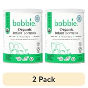 2 pack Bobbie Organic Original Infant Formula for Everyday Feeding, Milk-Based Powder with 1.2mg Iron, Skim Milk Recipe, Certified USDA Organic, 14.1 oz Can