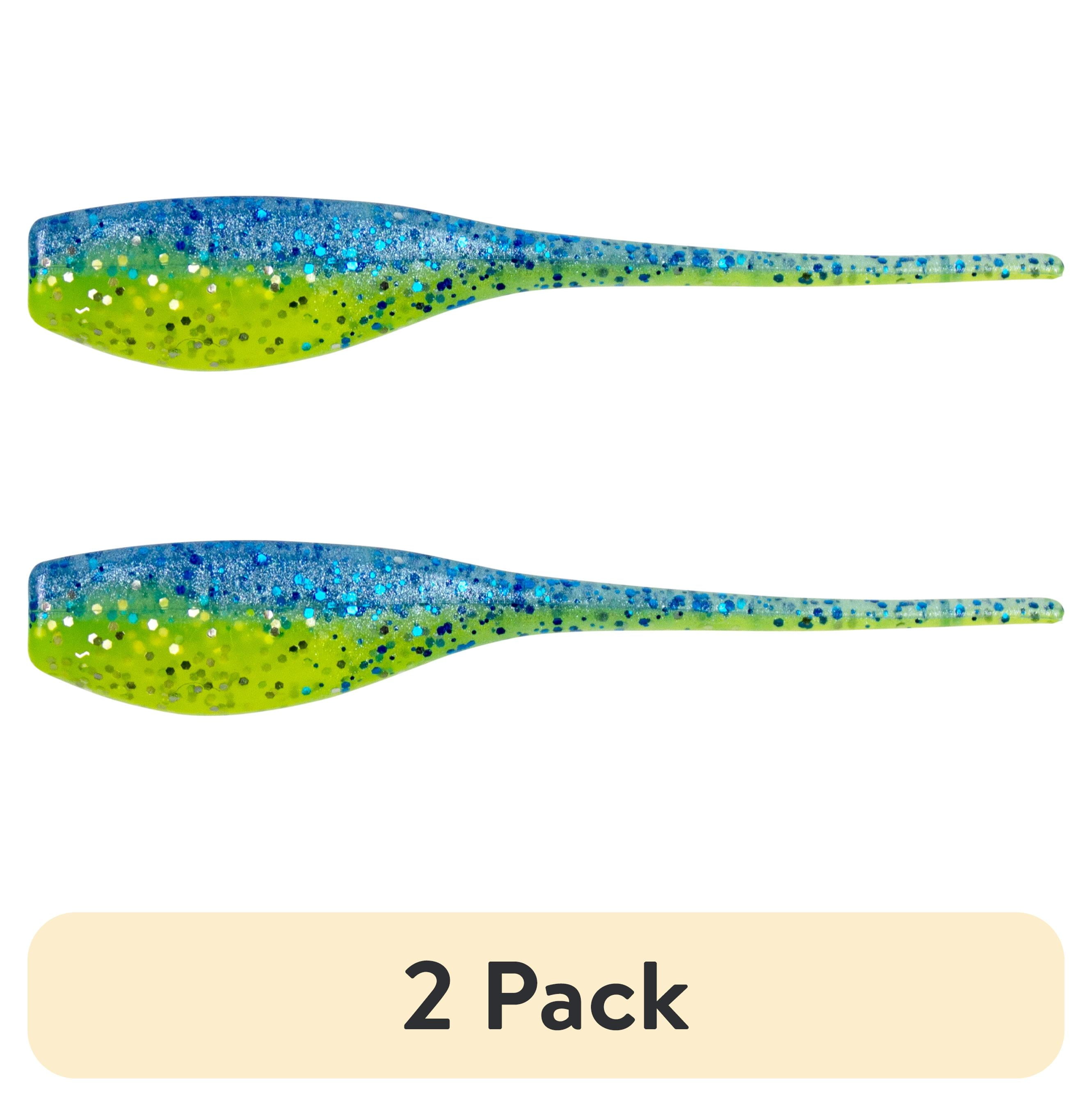(2 pack) Bobby Garland Baby Shad Crappie Bait 2" Blue Grass 18 Count