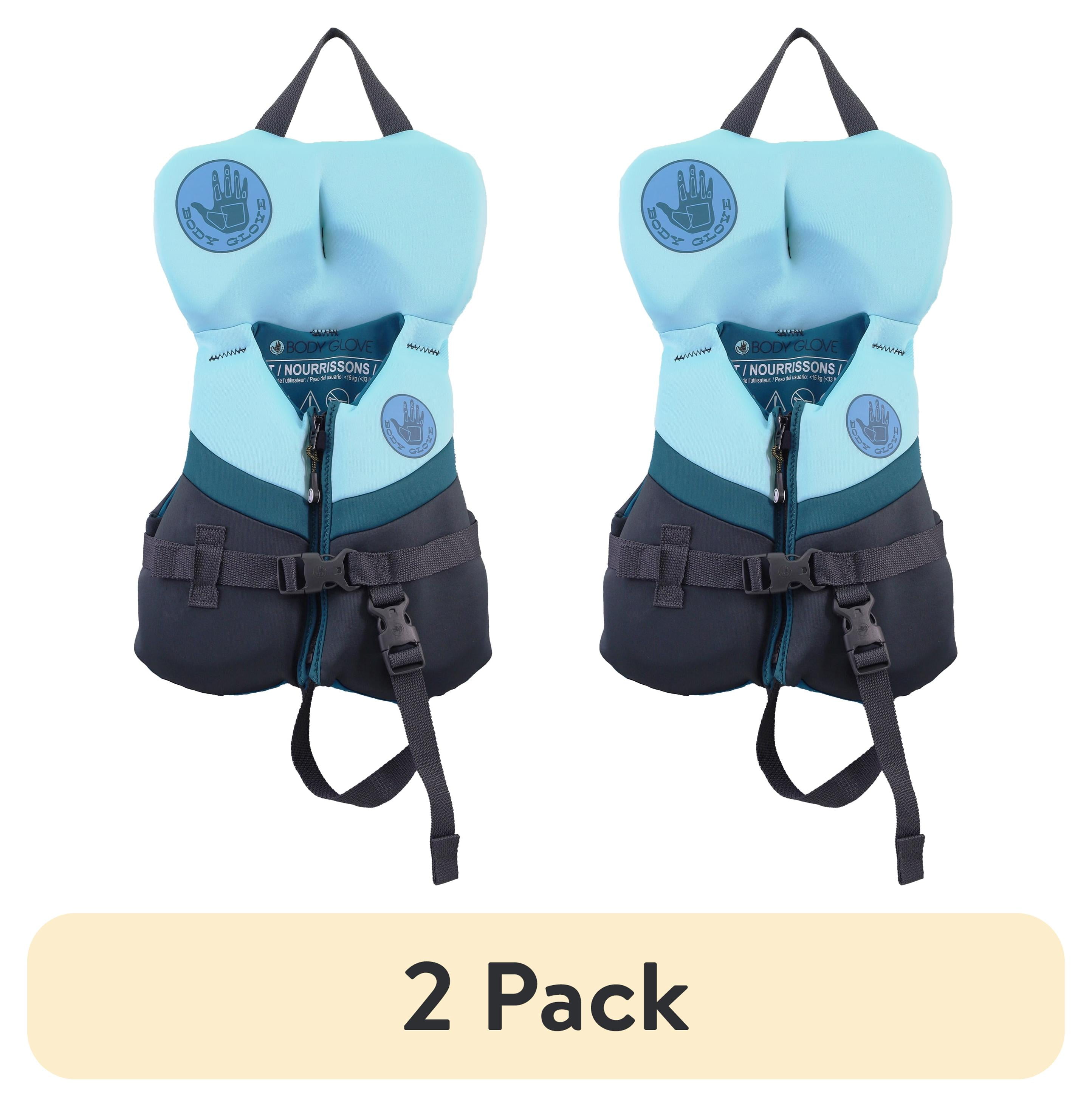 (2 pack) Body Glove Infant's Neoprene PFD Life Jacket and Vest, Boy, 20-30 lbs., Blue