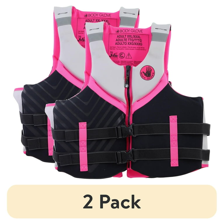 2 pack) Body Glove Women's Adult Neoprene PFD Life Jacket and Vest 2 pack) Body Glove Women's Adult Neoprene PFD Life Jacket and Vest