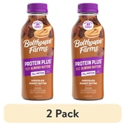 عبوتان من عصير البروتين المخفوق من Bolthouse Farms، زبدة الفول السوداني بالشوكولاتة من Protein Plus، 15.2 أونصة سائلة.