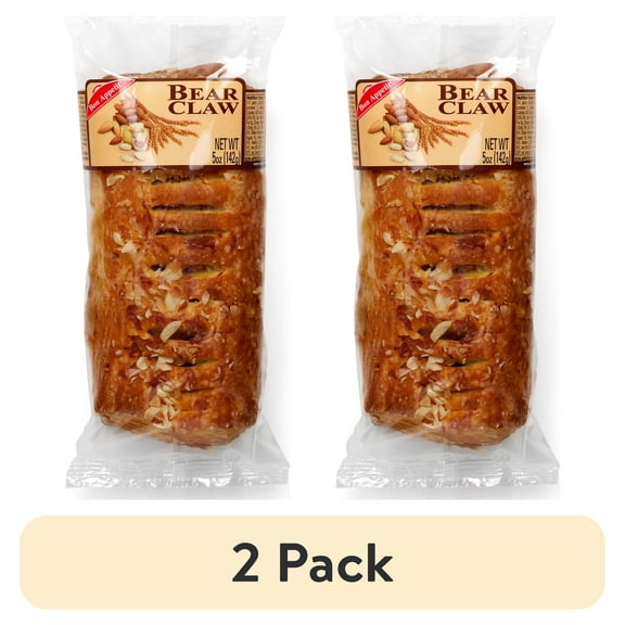 (2 pack) Bon Appetit Shelf-Stable Bear Claw Danish, 5 oz