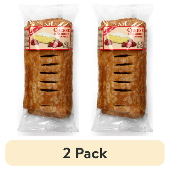 (2 pack) Bon Appetit Cheese and Berries Danish, 5 oz