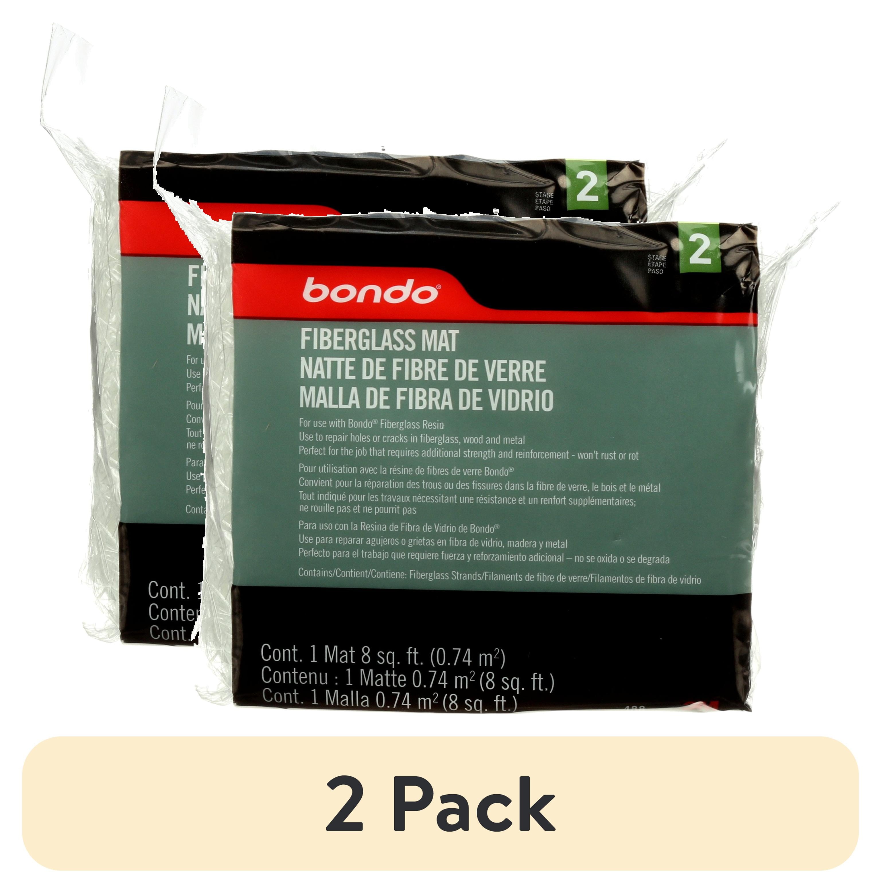 (2 pack) Bondo Fiberglass Mat, 8 Square Feet