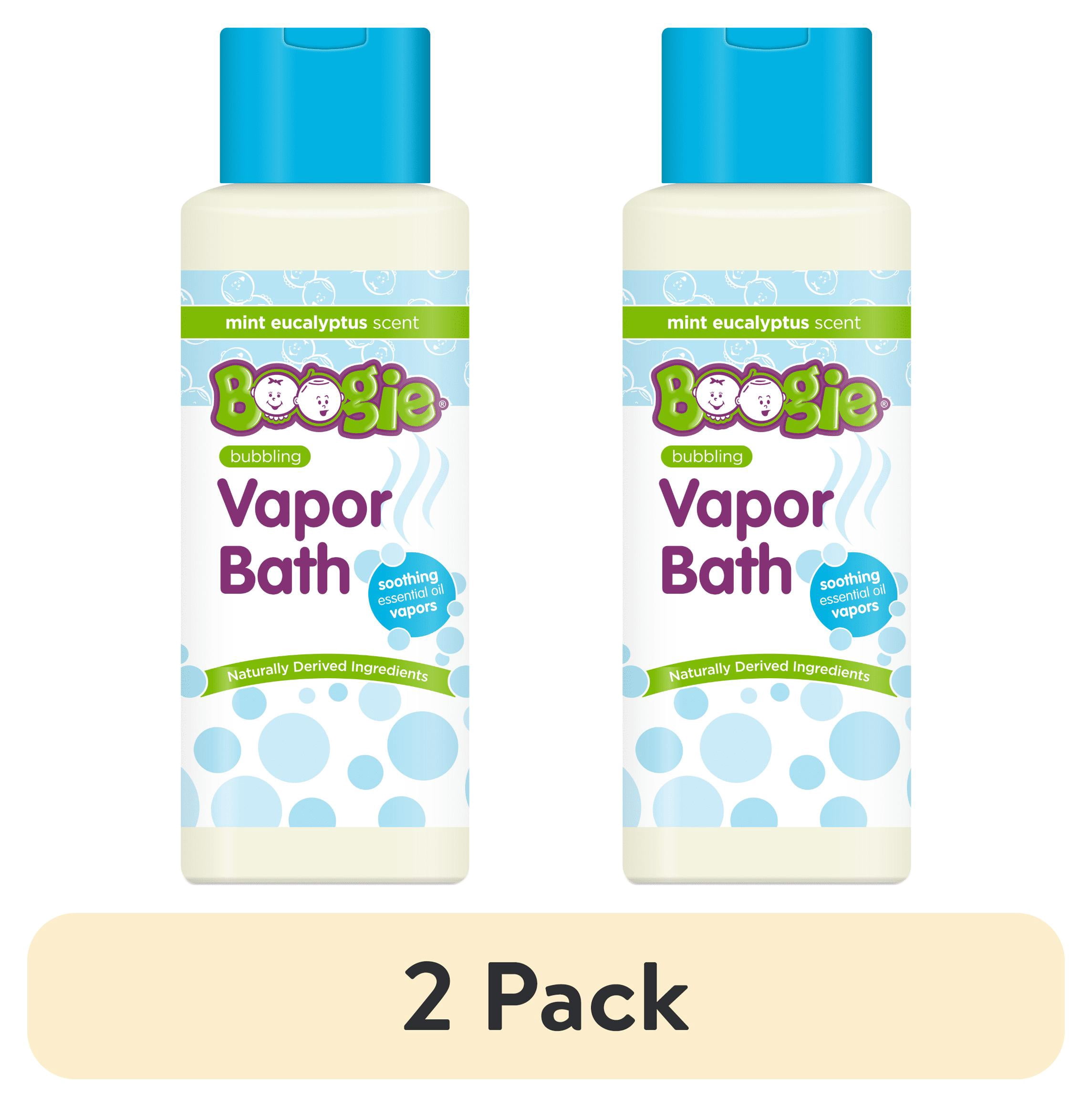 (2 pack) Boogie Bubbling Vapor Bath, Soothing Mint Eucalyptus, 10 fl oz