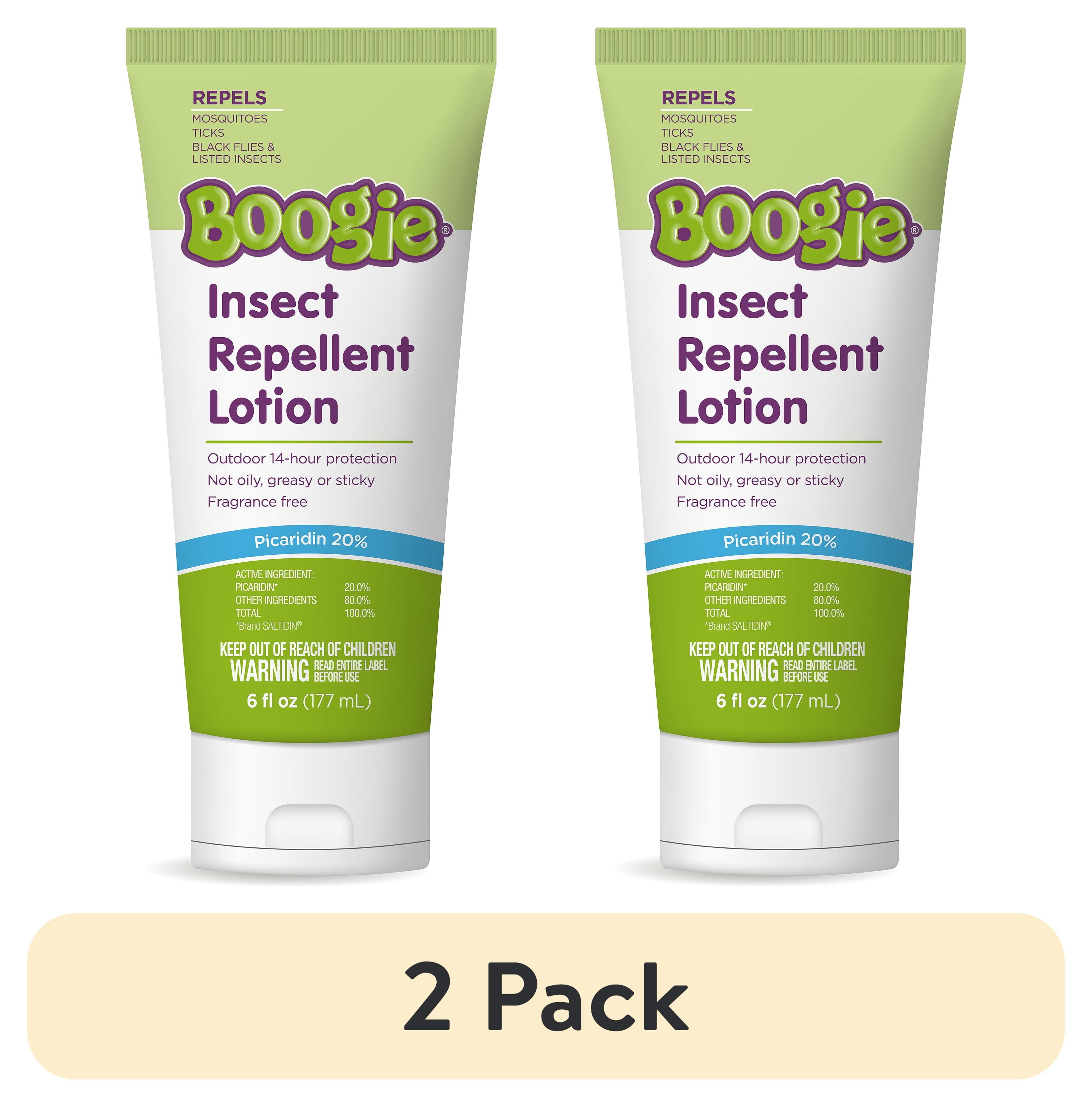 (2 pack) Boogie Insect Repellent Lotion, Fragrance-Free, 6 fl oz