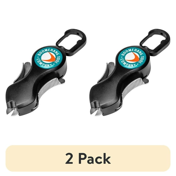 (2 pack) Boomerang Tool SNIP Basic Fishing Line Cutter, Black