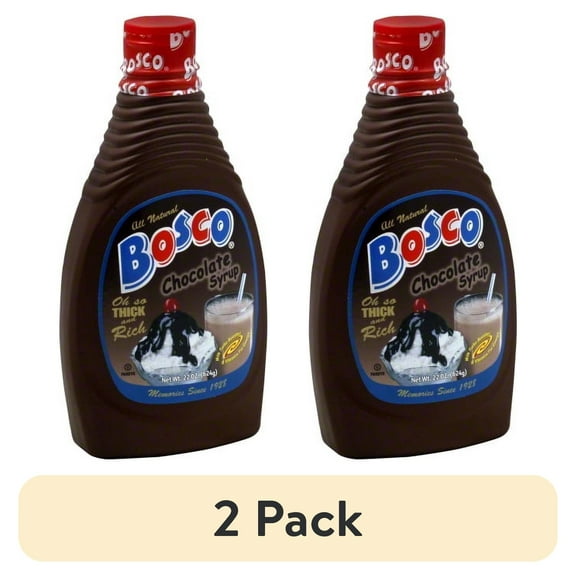 (2 pack) Bosco Chocolate Syrup, 22oz