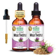 2 pack Botanic Choice Milk Thistle Liquid Extract , 1 oz