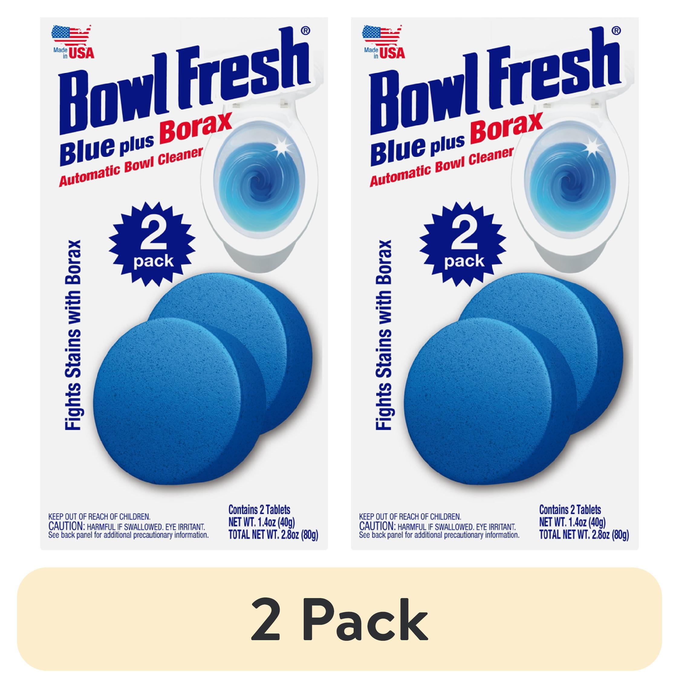 (2 pack) Bowl Fresh Automatic Toilet Bowl Cleaner and Freshener with Borax, 2 Pack