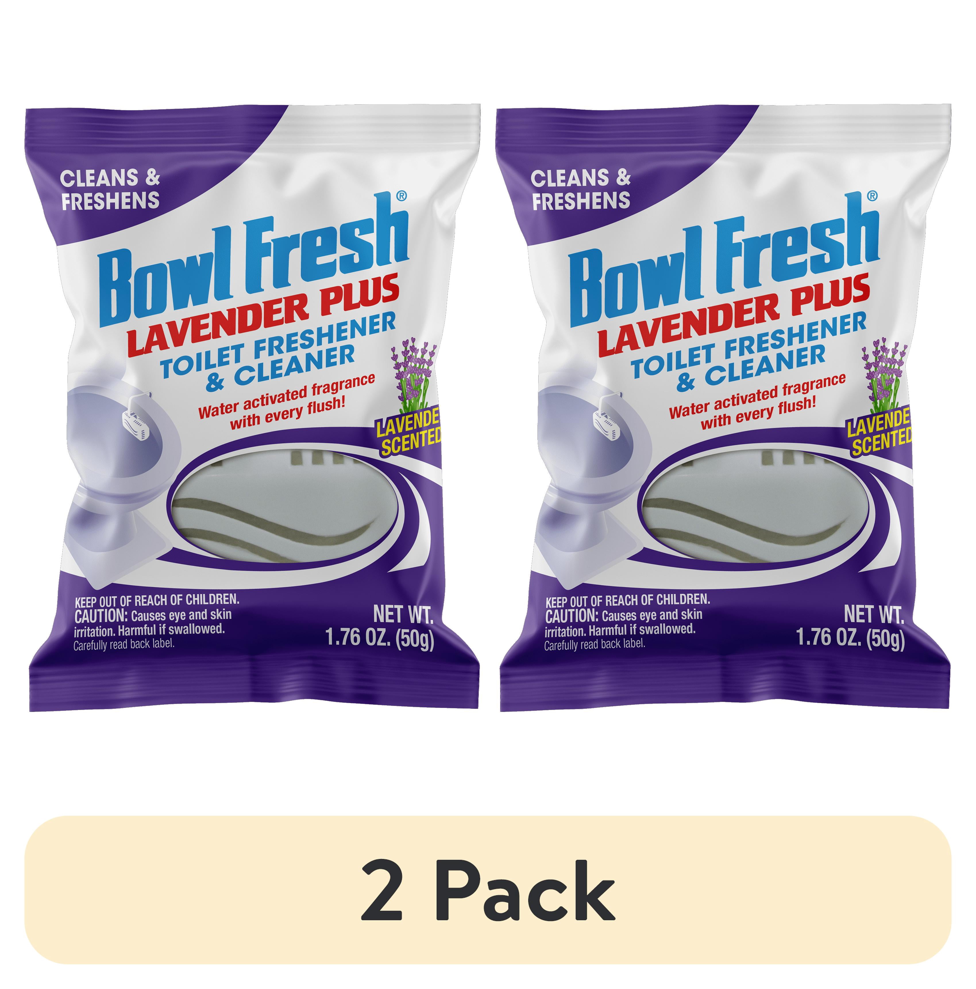 (2 pack) Bowl Fresh Lavender Plus Toilet Bowl Cleaner and Freshener, Rim Hanger, 1.76 oz