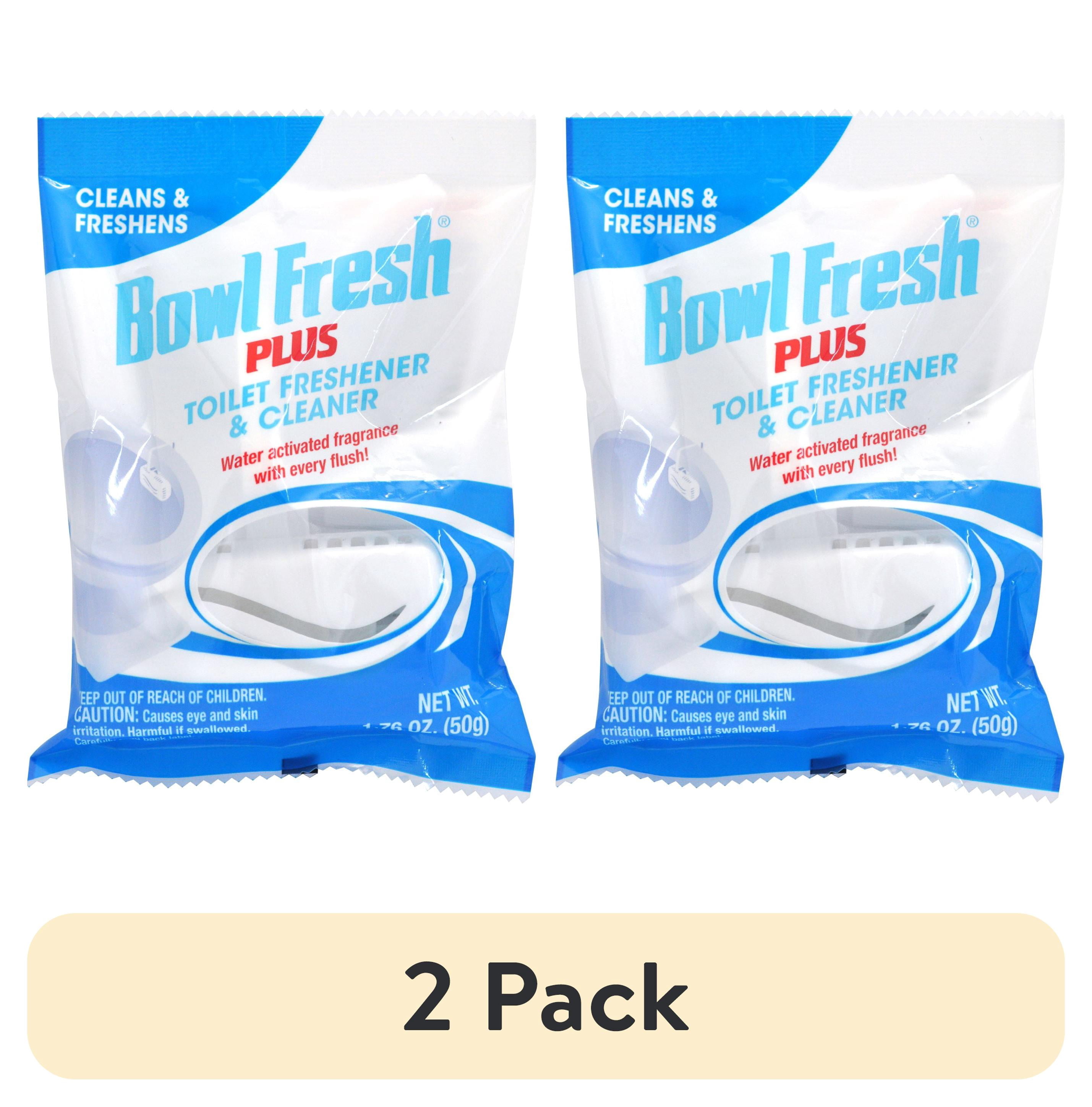 (2 pack) Bowl Fresh Plus Toilet Bowl Cleaner and Deodorizer, Pleasant Scent, Hanger