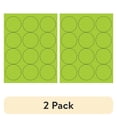 thumbnail image 1 of (2 pack) Box Partners Circle Laser Labels 2 1/2" Fluorescent Green 1200/Case LL194GN, 1 of 2