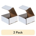 thumbnail image 1 of (2 pack) Box Partners Corrugated Mailers 6" x 6" x 3" White 50/Bundle M663, 1 of 2