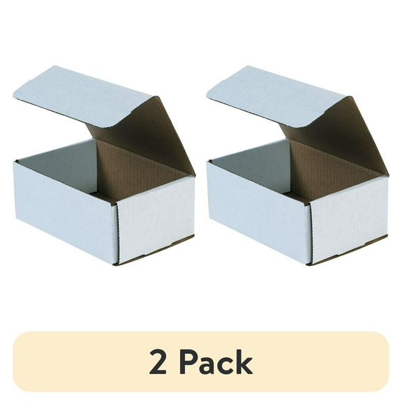 (2 pack) Box Partners Corrugated Mailers,7 1/8x5x3,White,50/BDL - BXP MLR3