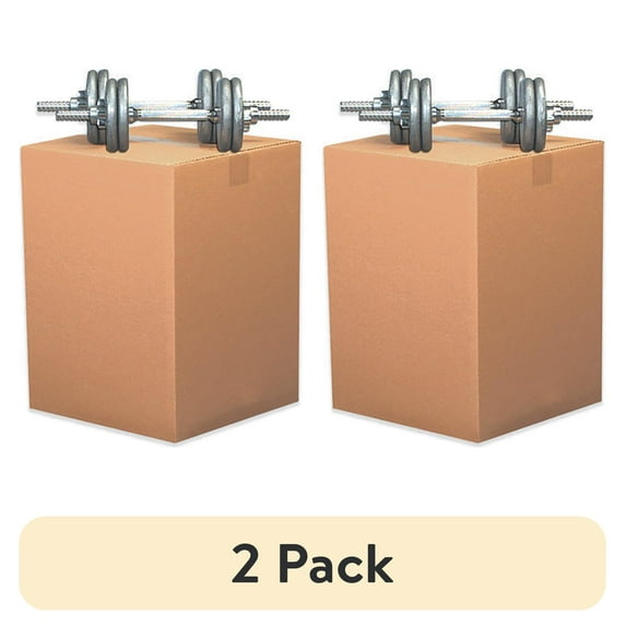 (2 pack) Partners Brand Box Dbl Wall,15x12x10",PK15 HD151210DW