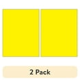 thumbnail image 1 of (2 pack) Box Partners Rectangle Laser Labels 8 1/2" x 11" Fluorescent Yellow 100/Case LL185YE, 1 of 3
