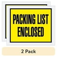 thumbnail image 1 of (2 pack) Box Partners "Packing List Enclosed" Envelopes 4 1/2" x 5 1/2" Yellow 1000/Case PL401, 1 of 2