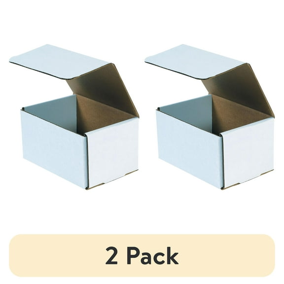 (2 pack) Box Partners Partners Brand Corrugated Mailers 7" x 5" x 3" White 50/Bundle (M753)