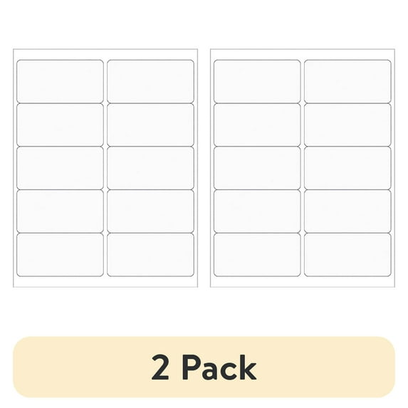(2 pack) Office Depot® Brand Rectangle Laser Labels, LL223CL, 4