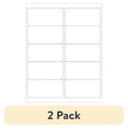 thumbnail image 1 of (2 pack) Box Partners Removable Rectangle Laser Labels 4" x 2" White 1000/Case LL265, 1 of 2