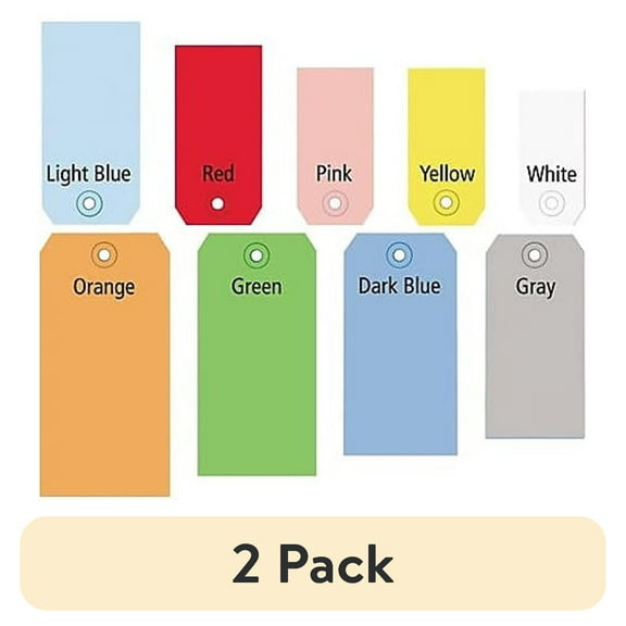 Box Partners Shipping Tags 13 Pt. 3 1/4" x 1 5/8" Yellow 1000/Case G11021C