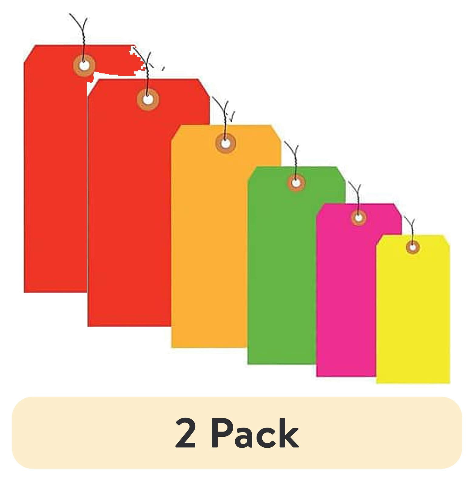 (2 pack) Box Partners Shipping Tags Pre-Wired 13 Pt. 5 1/4