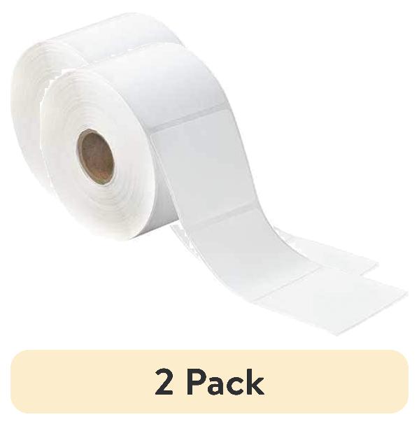 (2 pack) Box Partners THD105 2.25 x 2 in. White Desktop Direct Thermal ...