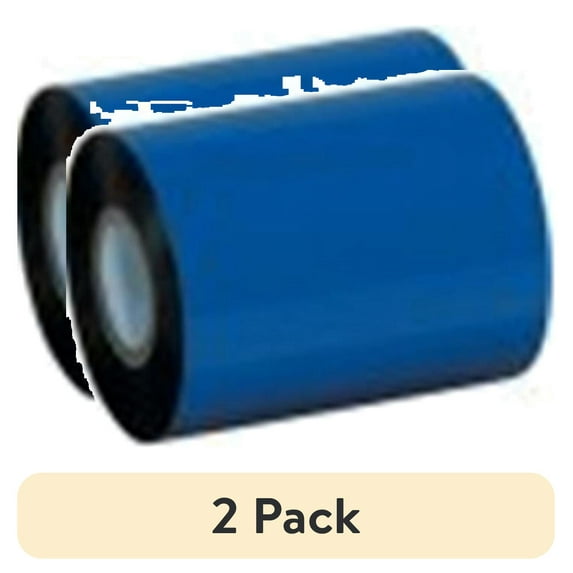 (2 pack) Box Partners THT124 3.00 in. x 1181 foot Black Datamax Thermal Transfer Ribbons- Wax
