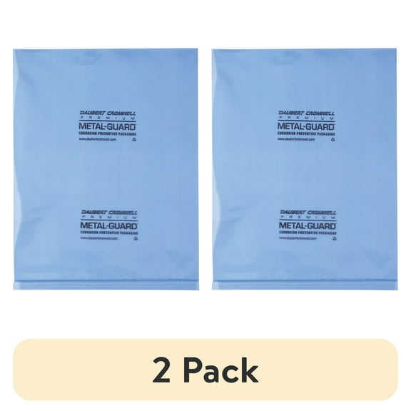 (2 pack) Box Partners VCI Poly Bag 4 Mil 12" x 12" Blue 250/Case VCIPB1212