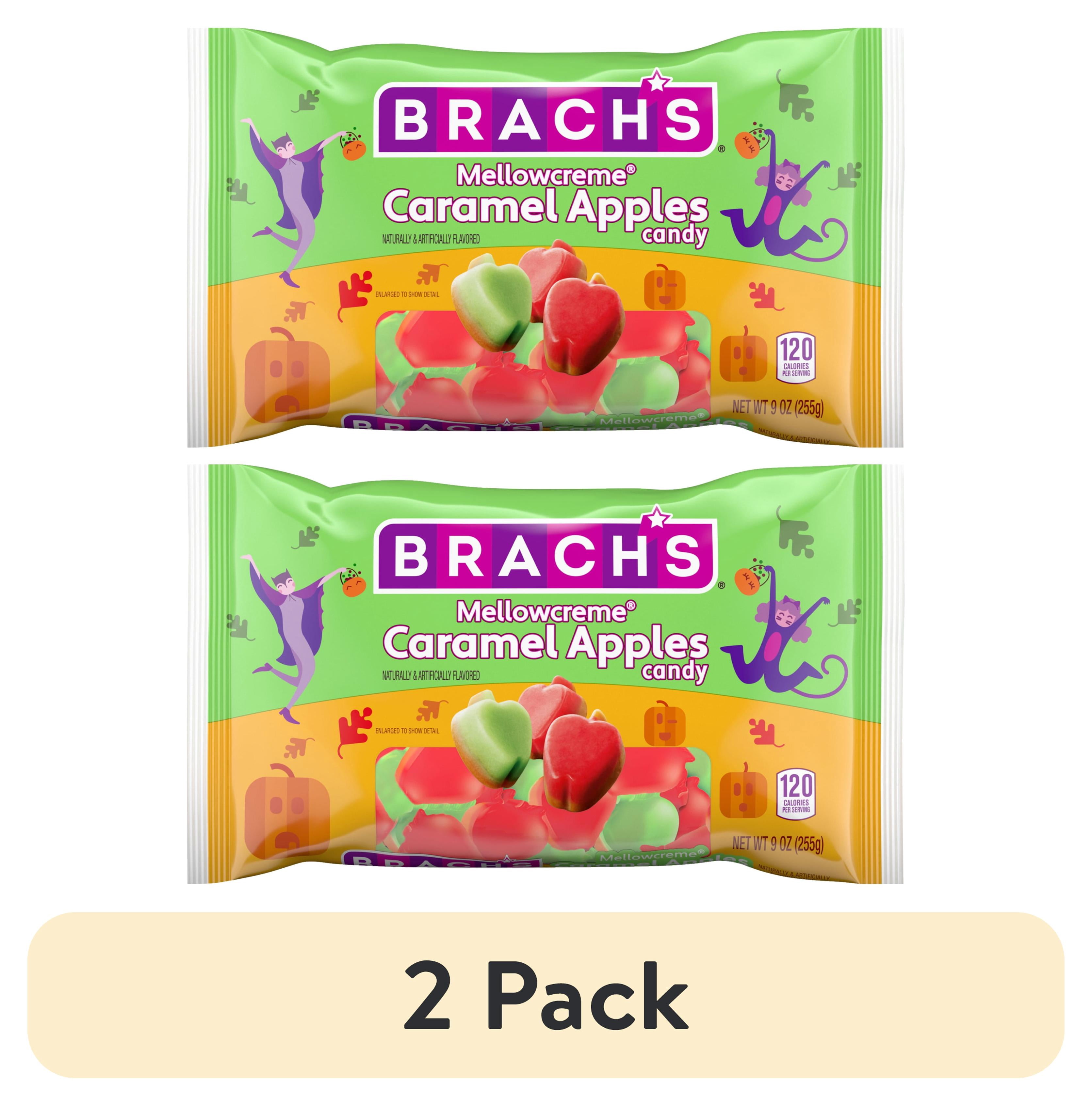 2 pack) Brach's Mellowcreme Caramel Apple Candy, Halloween Candy