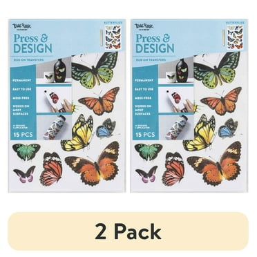 (2 pack) Brea Reese Butterfly Art Stencils & Templates (15 Count)