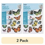 (2 pack) Brea Reese Butterfly Art Stencils & Templates (15 Count)