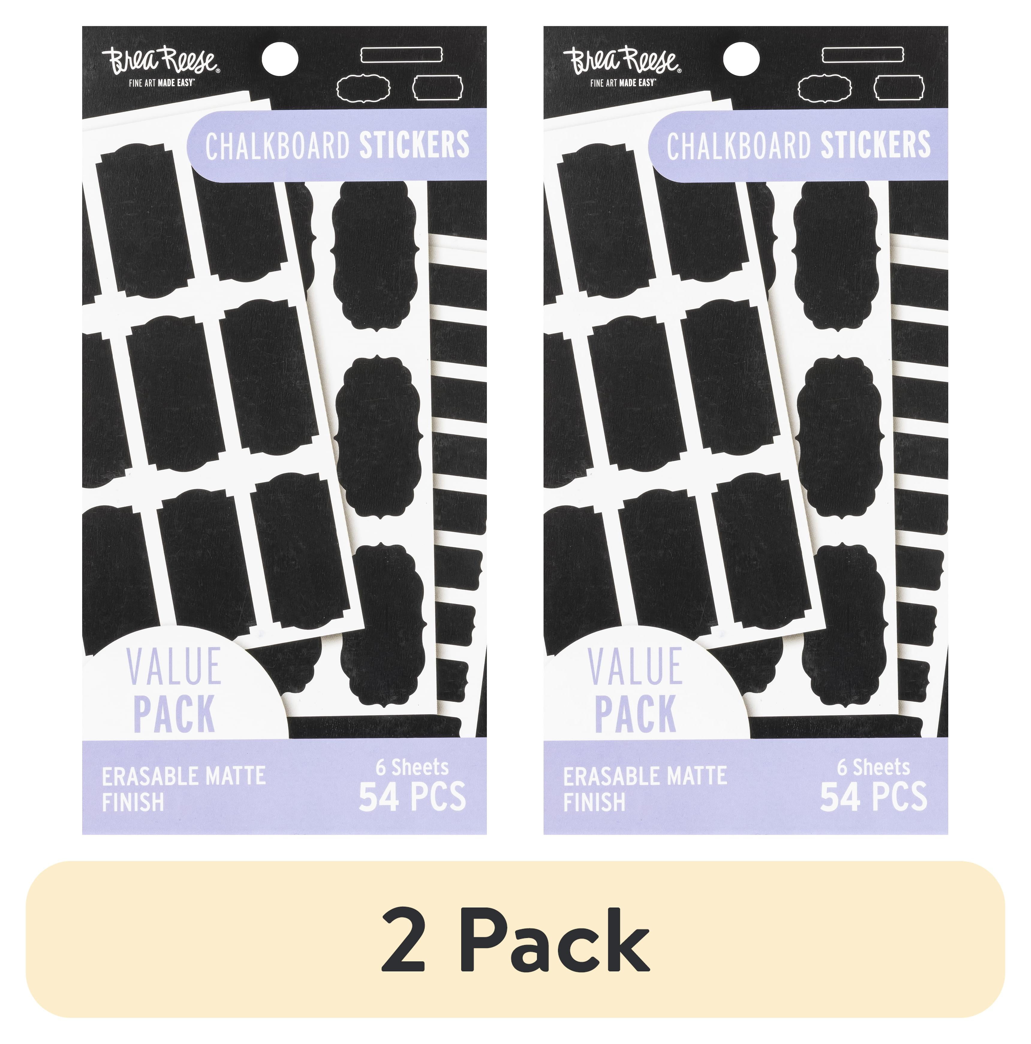 (2 pack) Brea Reese® Sticker Pack - Chalkboard Labels